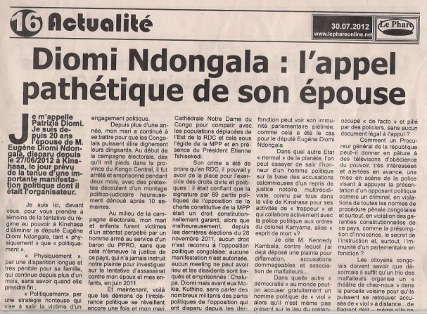 diomi / l appel pathetique de son epouse 