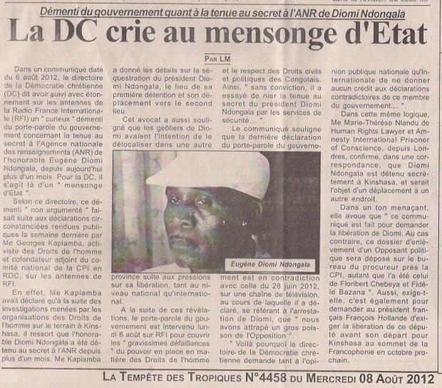 LA TEMPETE DES TROPIQUES N°4458