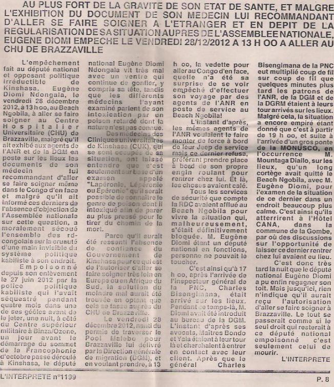 L'INTERPRETE N°1199