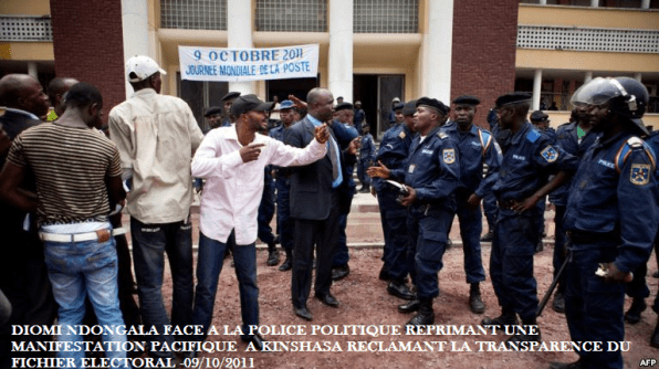 DIOMI FACE A LA POLICE POLITIQUE