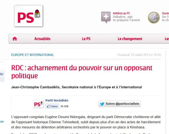 communique du ps fr du 19.07.13