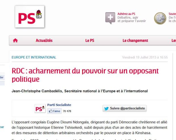 communique du ps fr du 19.07.13