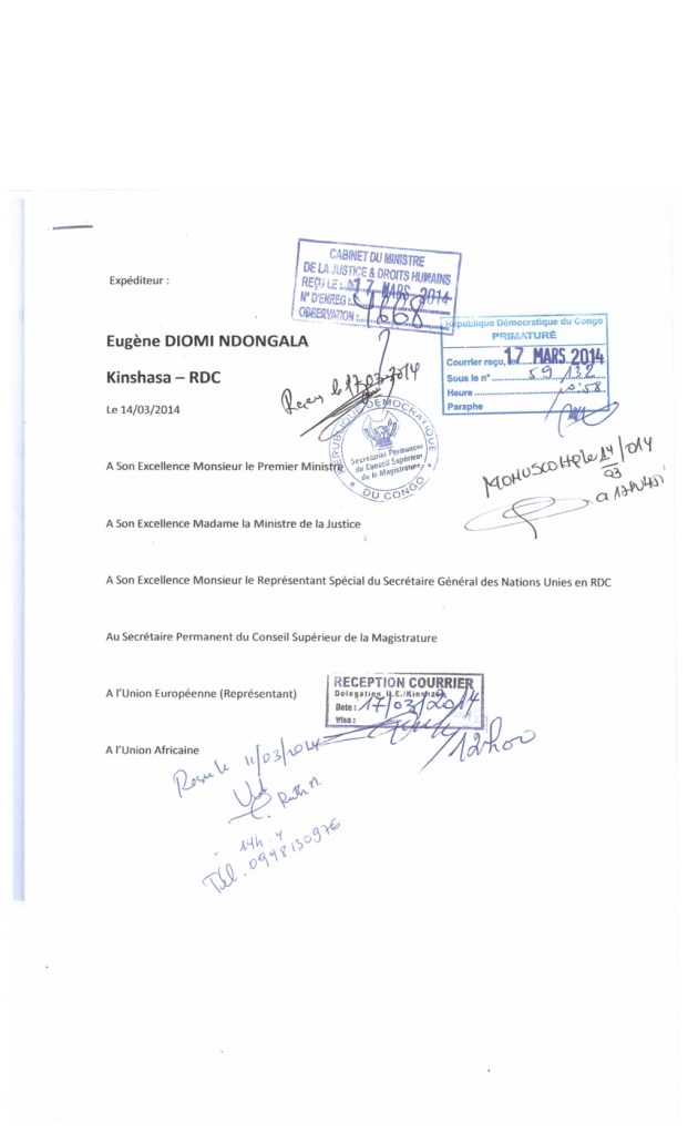 ACCUSEE DE RECEPTION