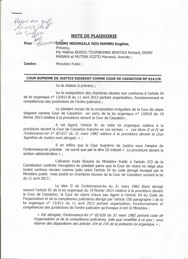 irregularite composition des chambres