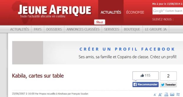 jeune afrique 2007