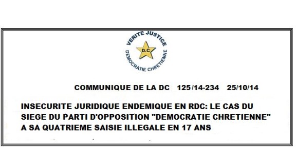 COMMUNIQUE DU 251014