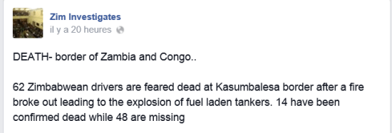 Capturefacebook zim kasumbalesa