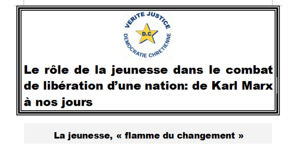 ROLE DE LA JEUNESSE