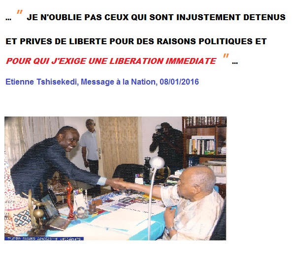 message a la nation prisonniers politiques
