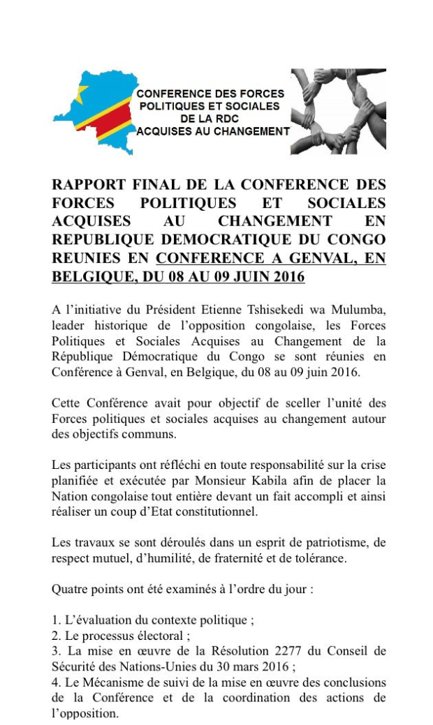 RAPPORT CU CONCLAVE BXL 1