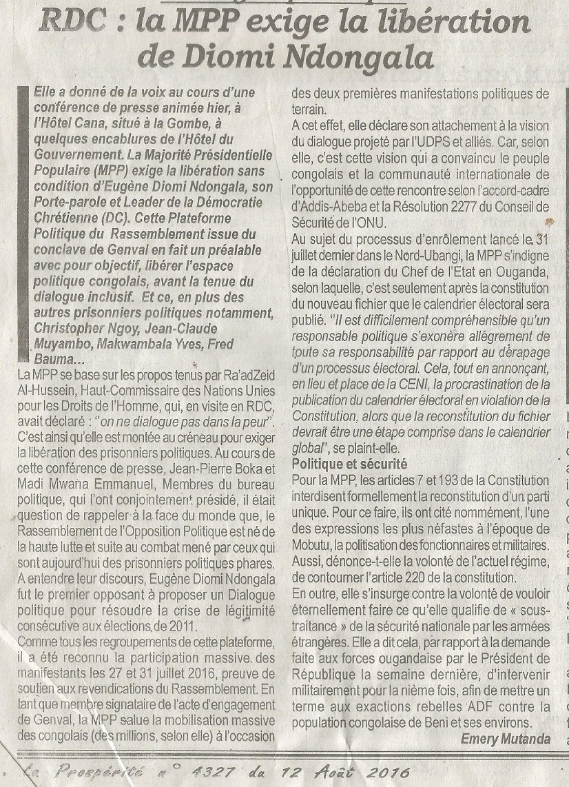 PROSPERITE DU 120816