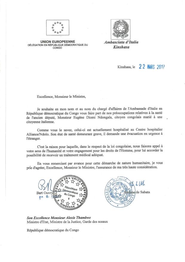 lettre conjointe ue et ambassade d italie