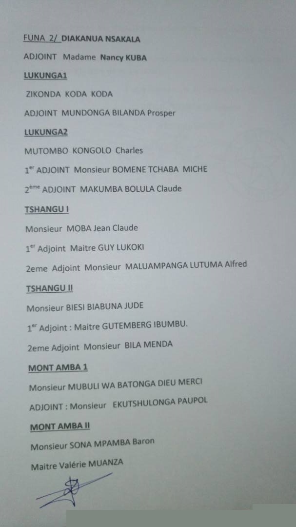 mise en place fed kinshasa dc 2